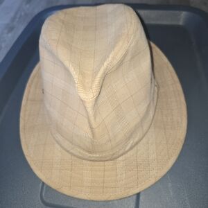 Avalon Cream Plaid Fedora